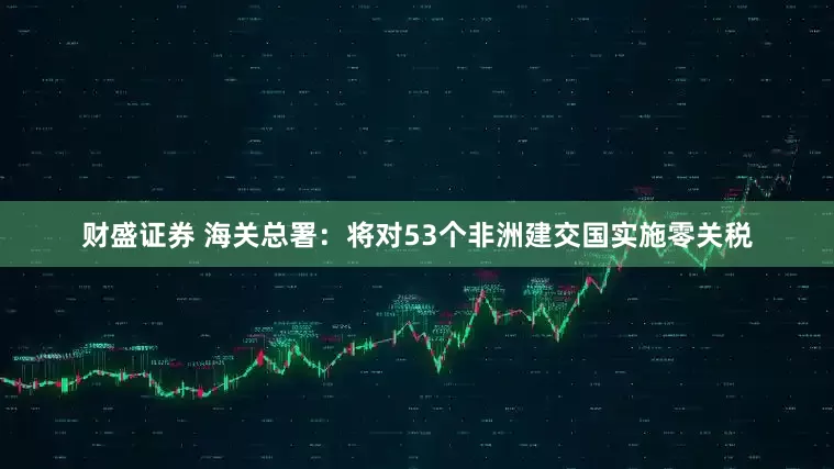 财盛证券 海关总署：将对53个非洲建交国实施零关税